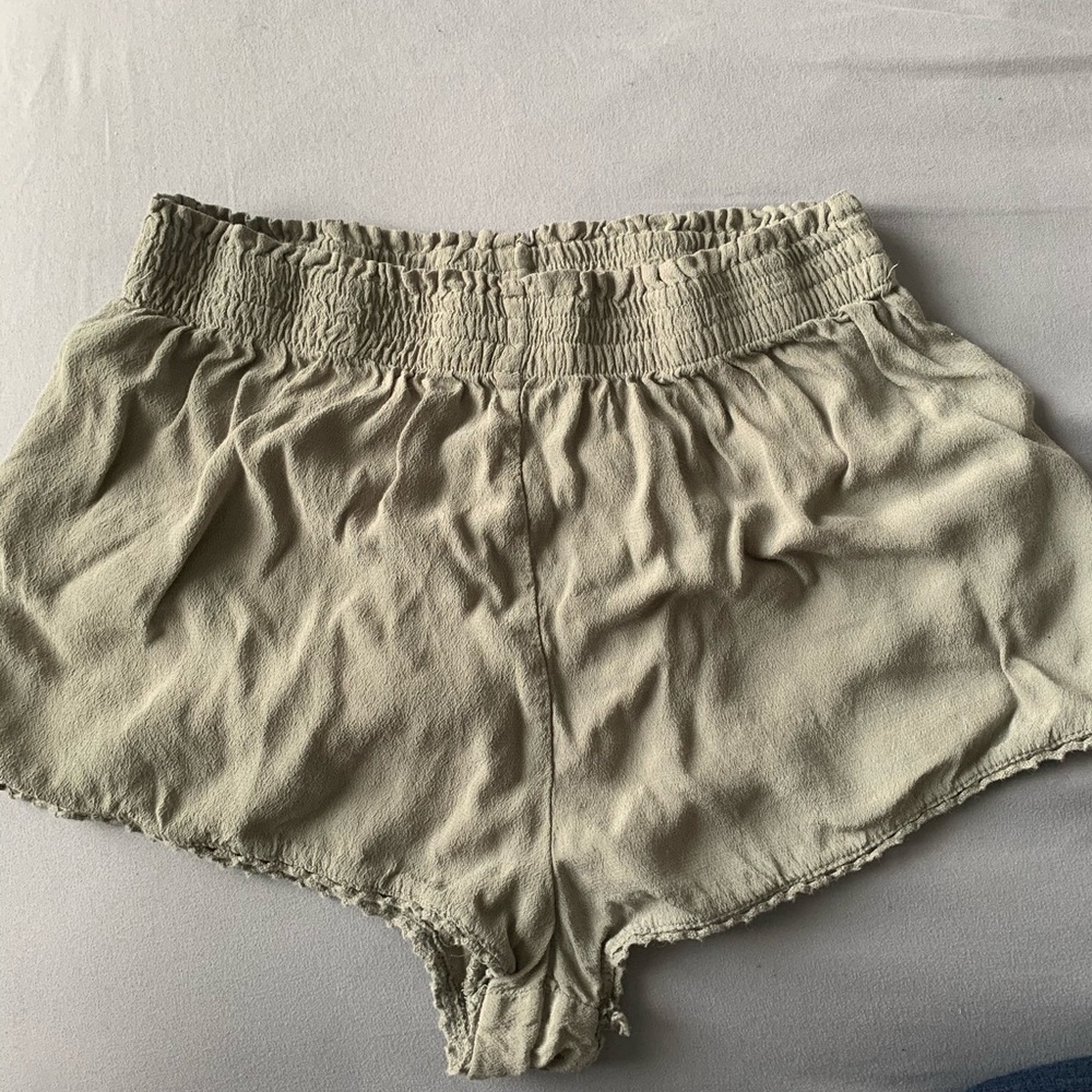 Green olive shorts